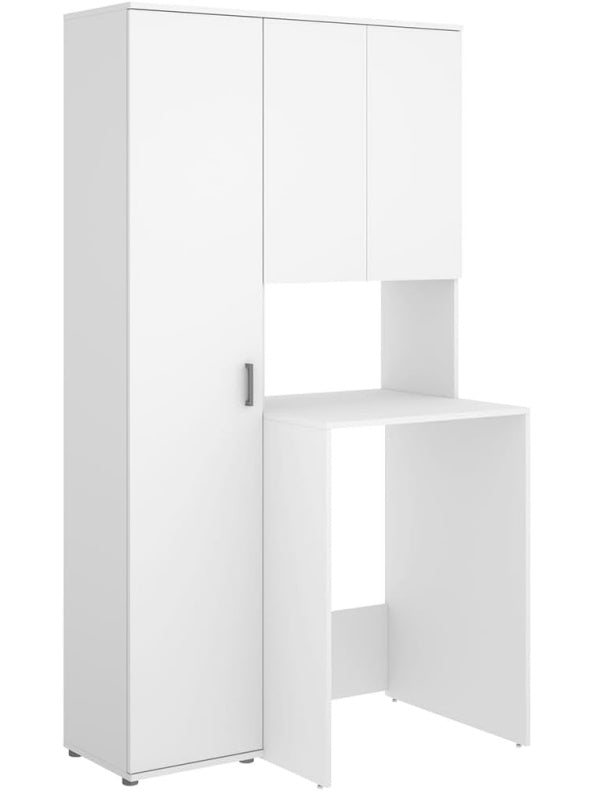 Conjunto para Lavadora con Armario de 1 Puerta y Altillo, Mueble Multifuncional para Lavanderia, 190 102,3 62 cm