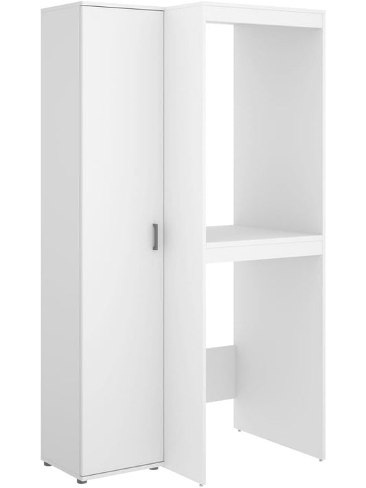 Mueble para Lavadora y Secadora con Armario Superior, Columna de Lavanderia Multifuncion con Espacio de Almacenaje
